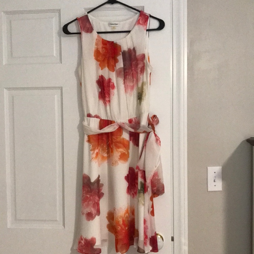 Calvin Klein Floral Flare Dress